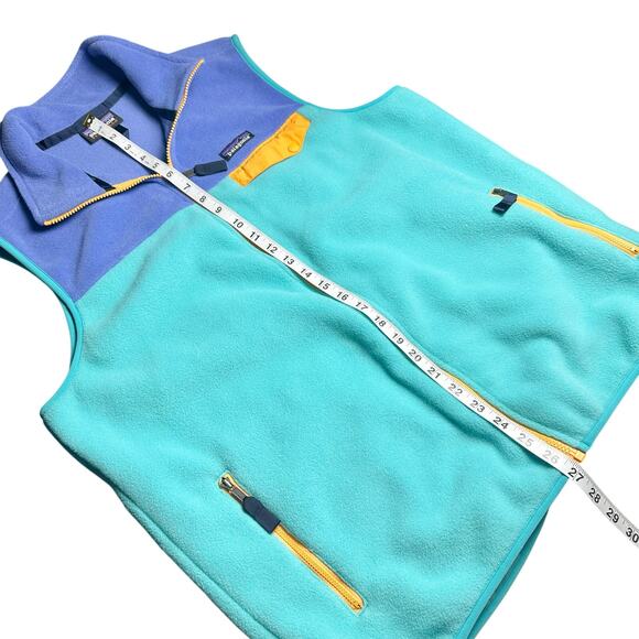 Patagonia | Men | Synchilla Snap-T Retro Colorblock Cozy Fleece Vest | Large - Picture 6 of 14